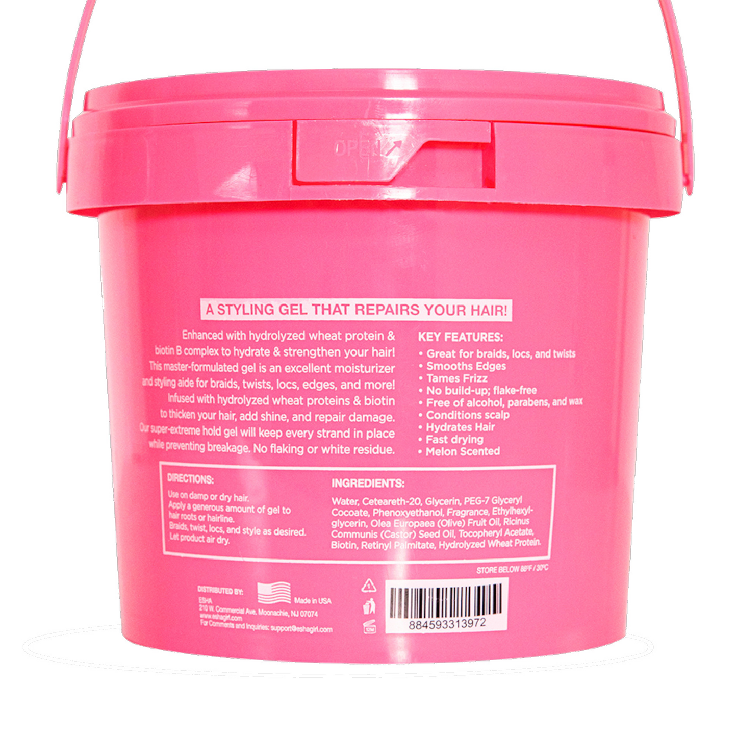 Slick N Slay Professional Conditioning Shining Gel (Mild Melon Scent)