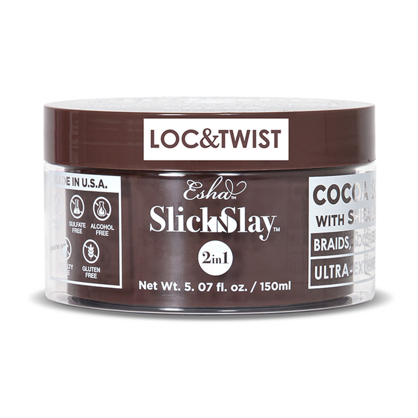 Slick N Slay 2-IN-1 Braid & Edge Gel - COCOA & SHEA BUTTER