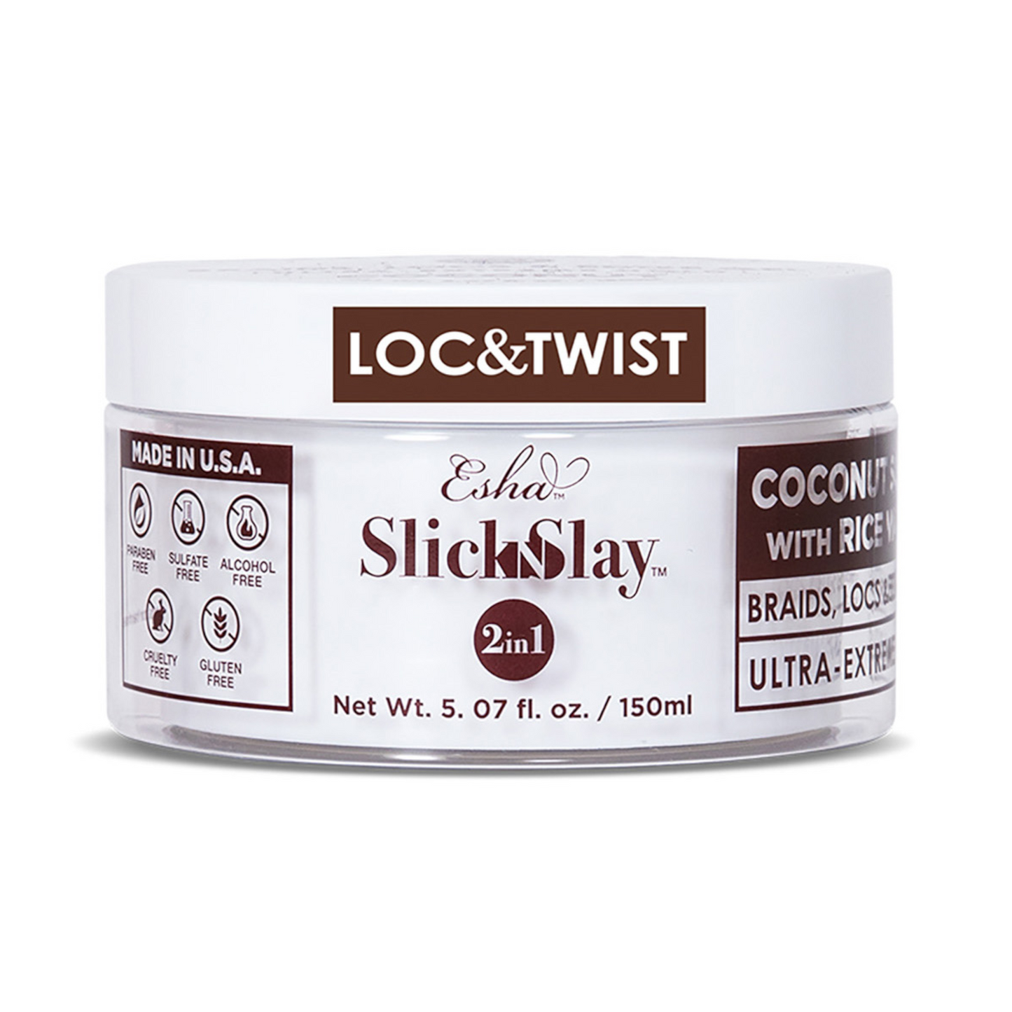 
                  
                    Slick N Slay 2-IN-1 Braid & Edge Gel - COCONUT & RICEWATER
                  
                