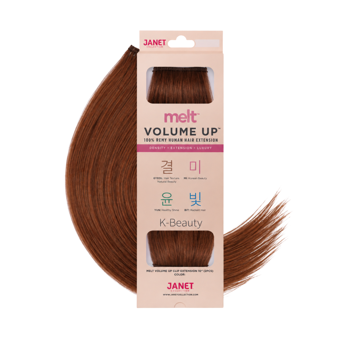 
                  
                    Janet Collection Melt Volume Up 10" 100% Remy Human Hair Clip-In Extension – 2PCS
                  
                