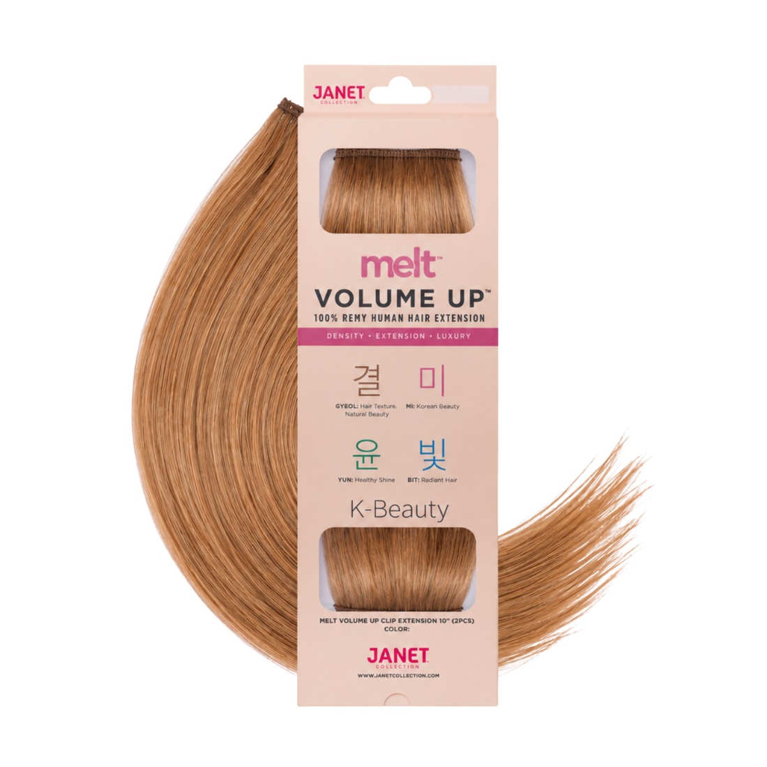 
                  
                    Janet Collection Melt Volume Up 10" 100% Remy Human Hair Clip-In Extension – 2PCS
                  
                
