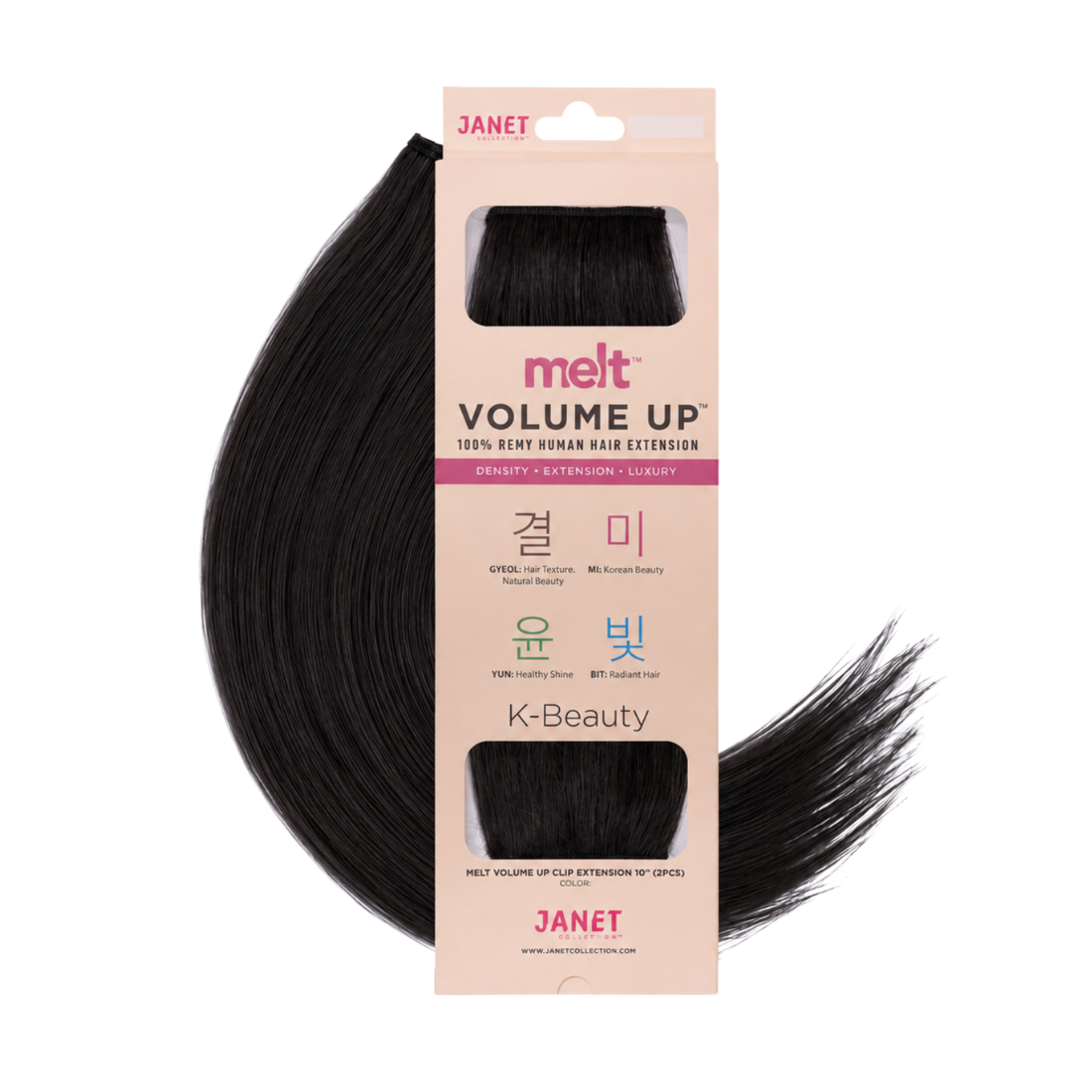 
                  
                    Janet Collection Melt Volume Up 10" 100% Remy Human Hair Clip-In Extension – 2PCS
                  
                
