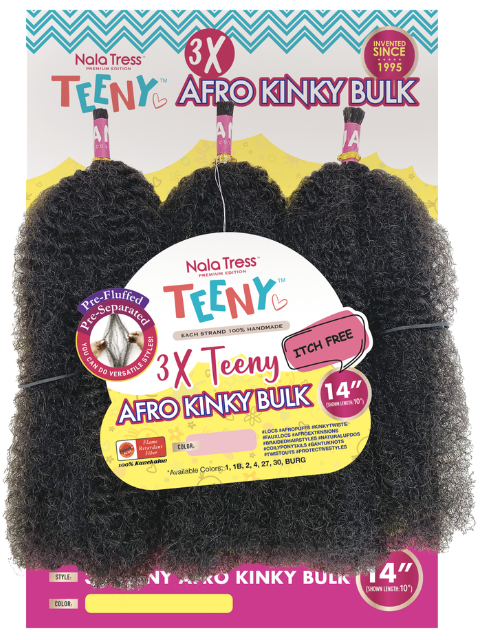 Janet Collection Nala Tress Itch-Free 3X Teeny Afro Kinky Bulk 14