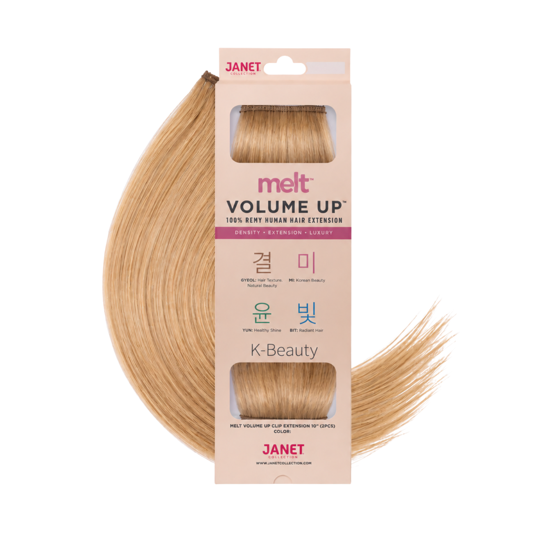 
                  
                    Janet Collection Melt Volume Up 10" 100% Remy Human Hair Clip-In Extension – 2PCS
                  
                