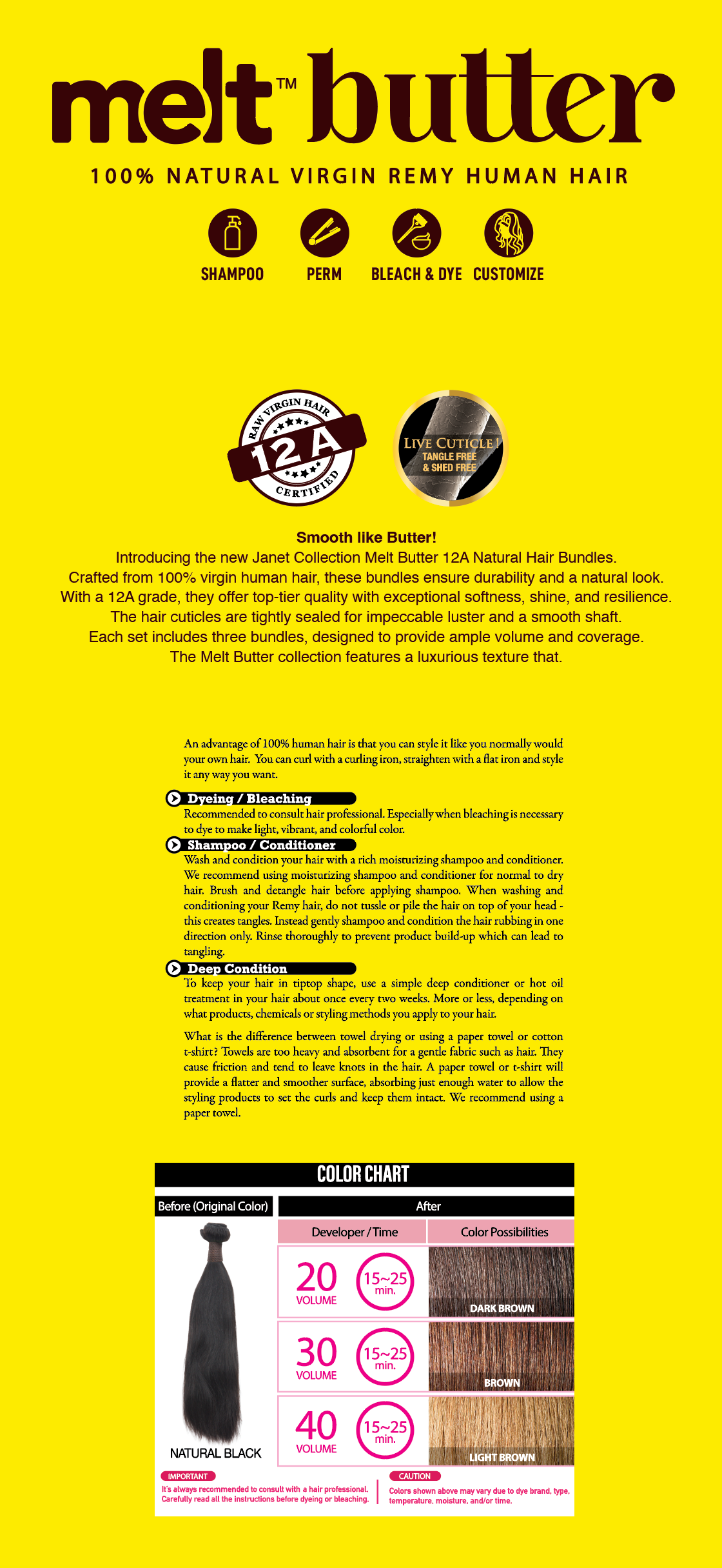 
                  
                    Janet Collection melt butter 12A 100% Natural Virgin Remy Human Hair NATURAL STRAIGHT SILKY 3PCS Value Pack
                  
                